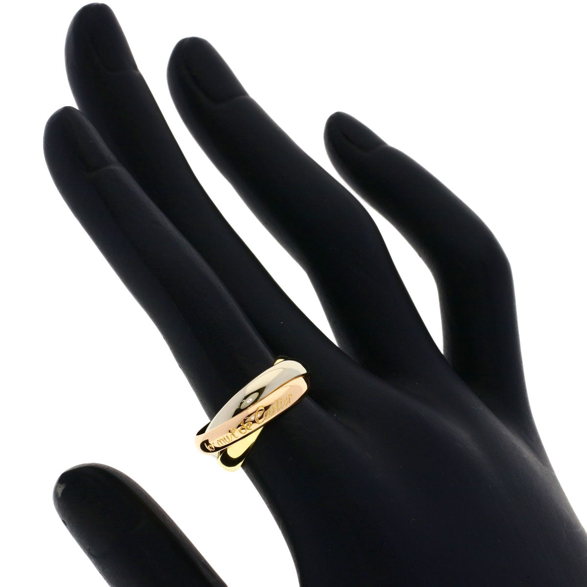 CARTIER Trinity #51 Ring K18 Pink Gold 18K Yellow GoldLadies [Used]