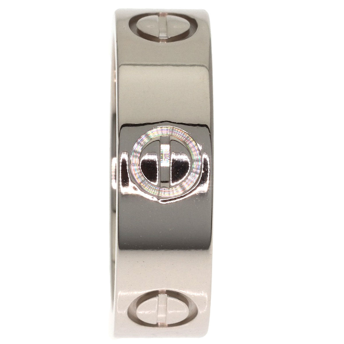CARTIER love ring #50 Ring K18 White Gold Ladies [Used]