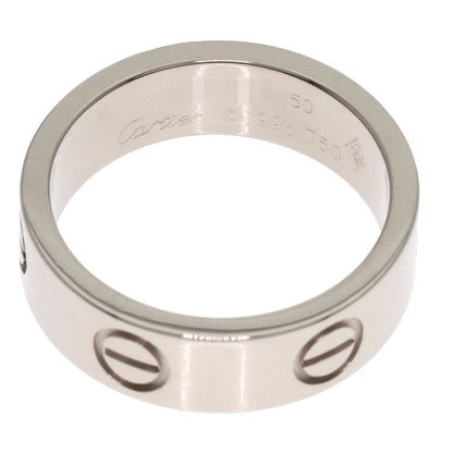 CARTIER love ring #50 Ring K18 White Gold Ladies [Used]