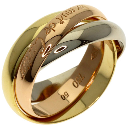 CARTIER Trinity #50 Ring K18 Yellow Gold K18 White GoldLadies [Used]