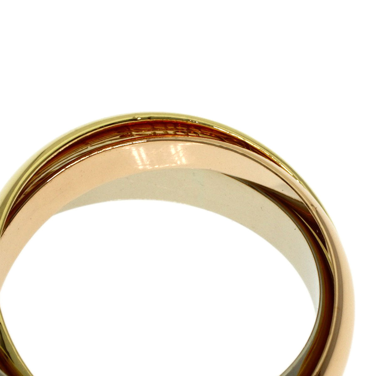 CARTIER Trinity #50 Ring K18 Yellow Gold K18 White GoldLadies [Used]