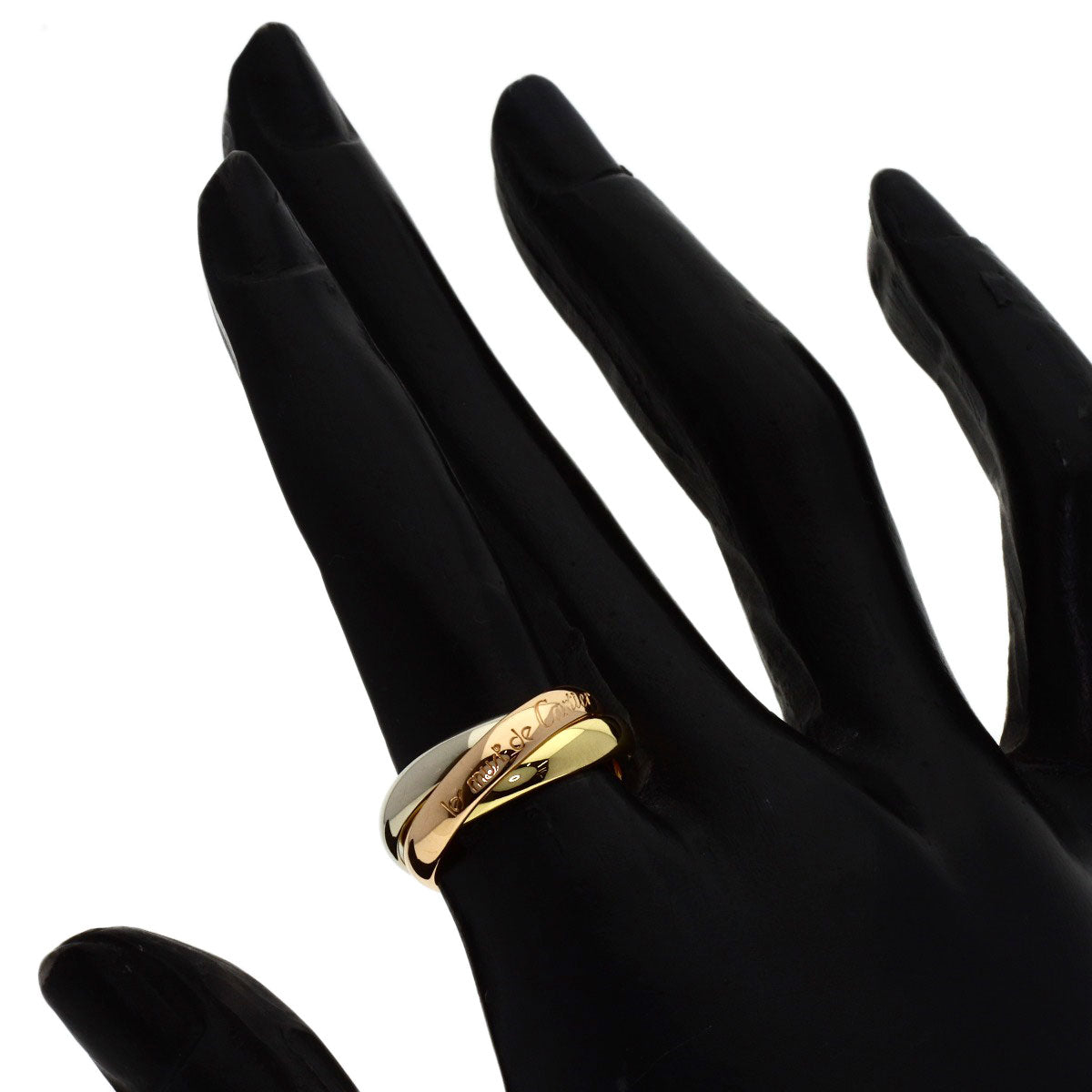 CARTIER Trinity #50 Ring K18 Yellow Gold K18 White GoldLadies [Used]