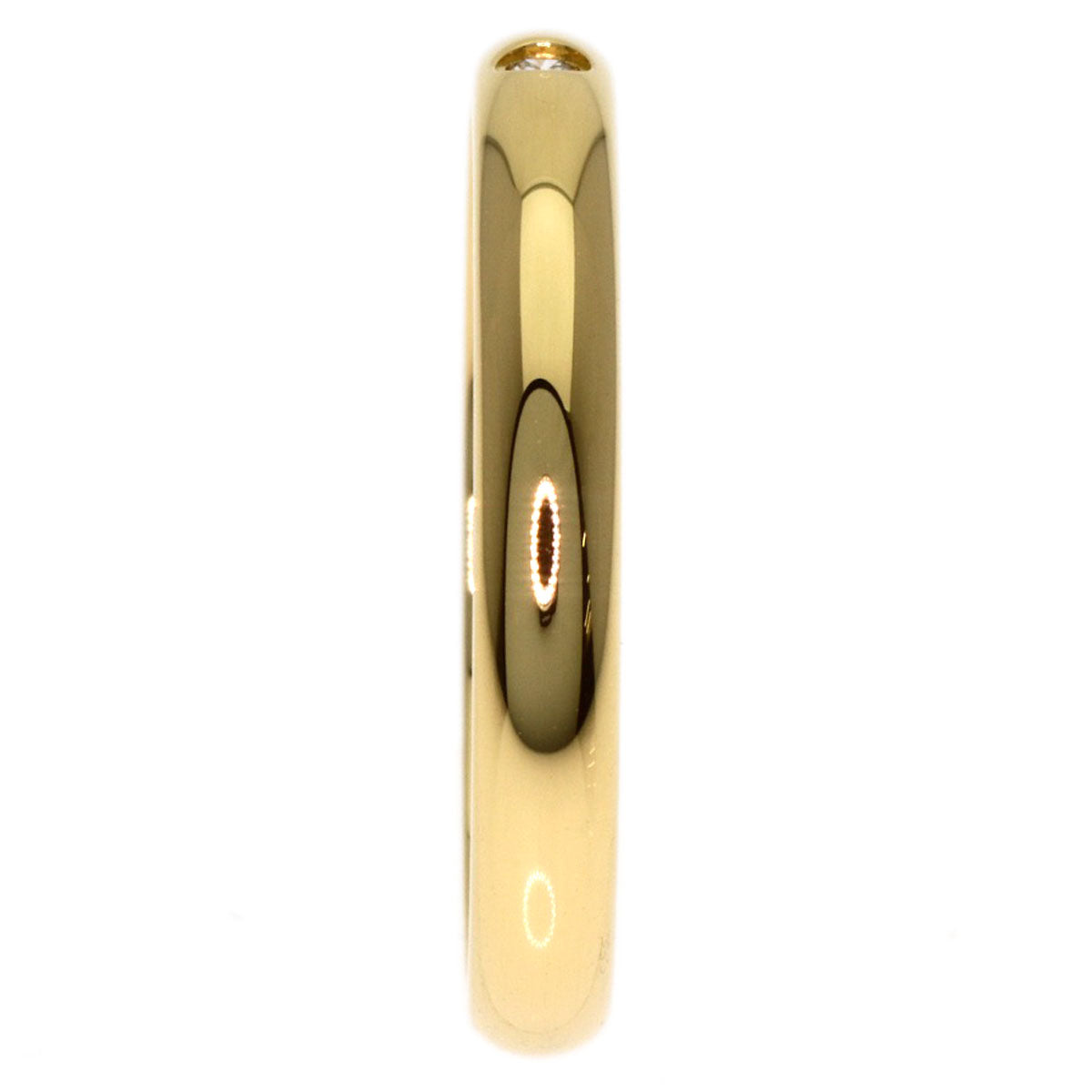 CARTIER Wedding 1P Diamond #49 Ring K18 Yellow Gold Ladies [Used]