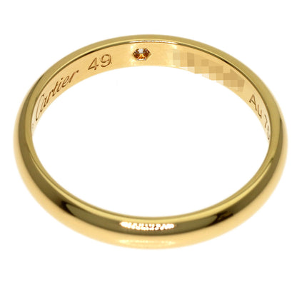 CARTIER Wedding 1P Diamond #49 Ring K18 Yellow Gold Ladies [Used]