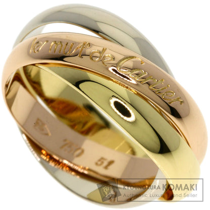 CARTIER Trinity #51 Ring K18 Pink Gold 18K Yellow GoldLadies [Used]