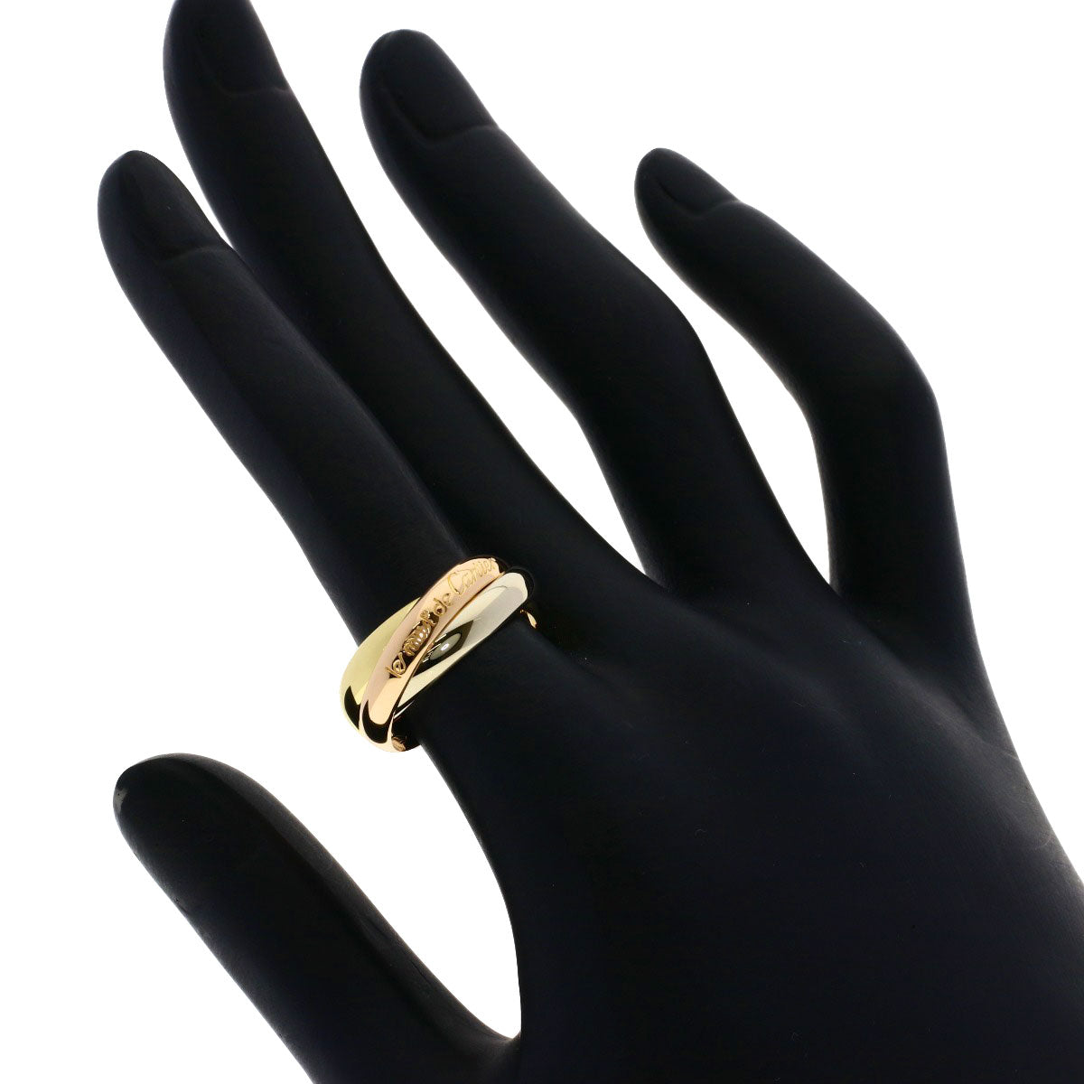 CARTIER Trinity #51 Ring K18 Pink Gold 18K Yellow GoldLadies [Used]