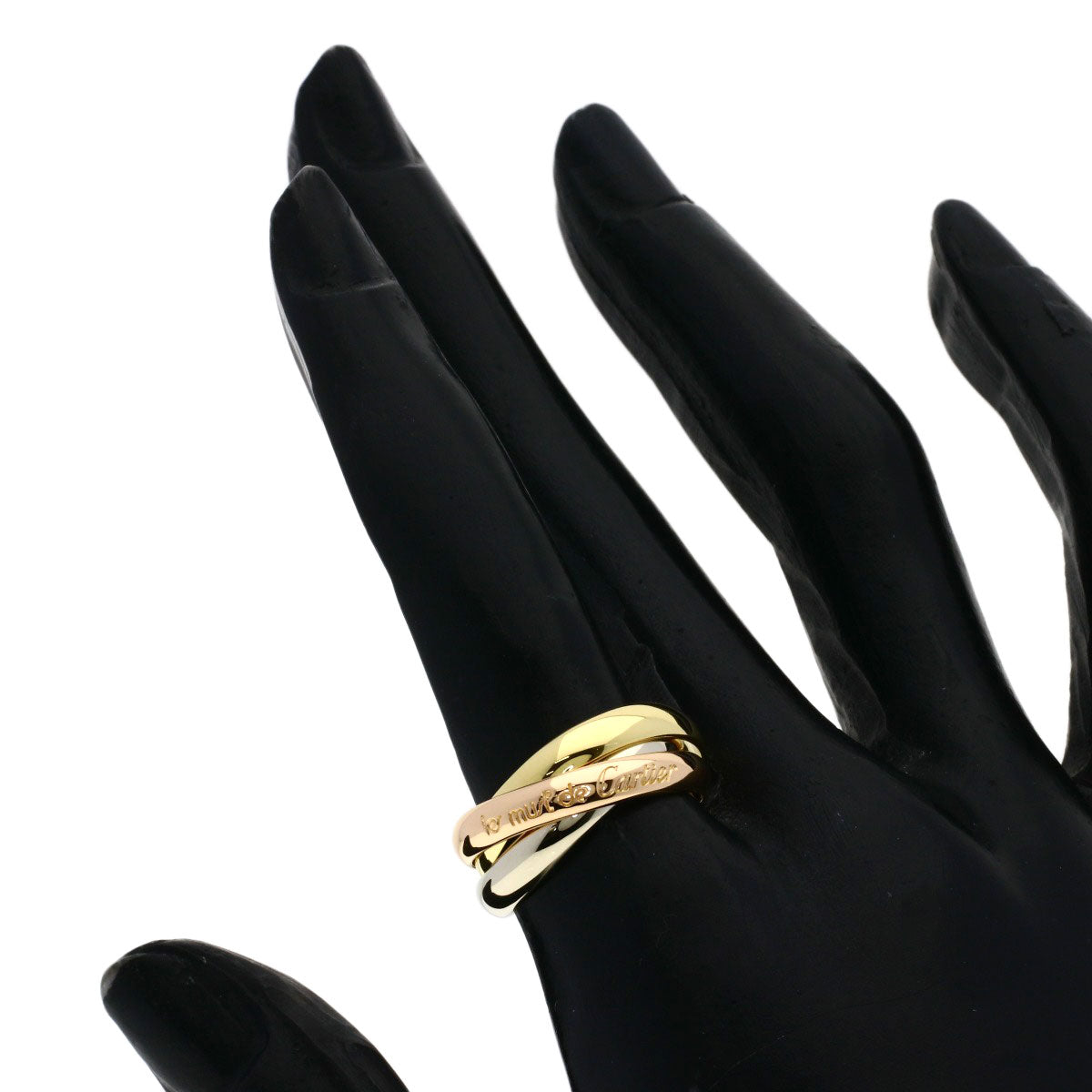 CARTIER Trinity #51 Ring K18 Yellow Gold K18 White GoldLadies [Used]