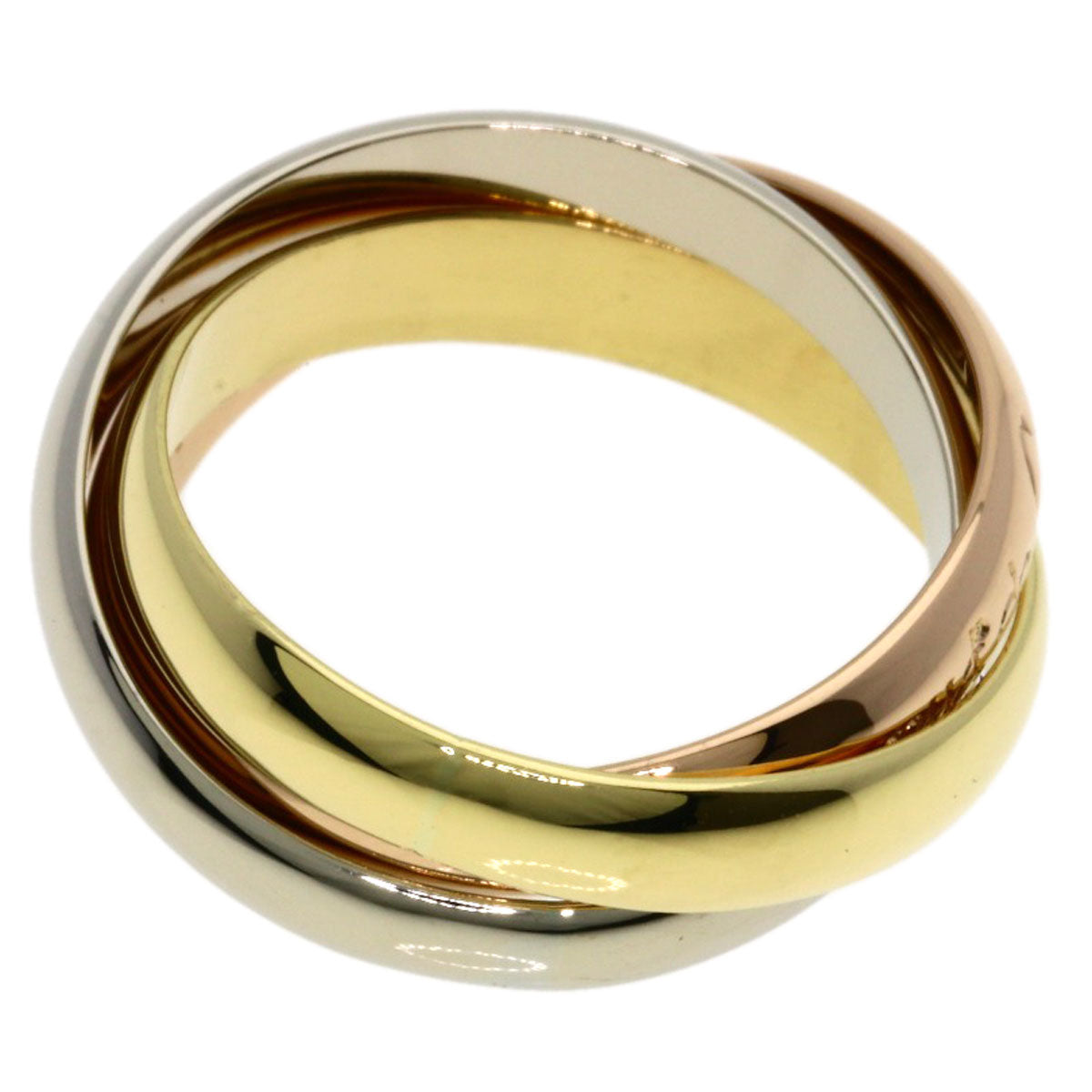 CARTIER Trinity #51 Ring K18 Yellow Gold K18 White GoldLadies [Used]