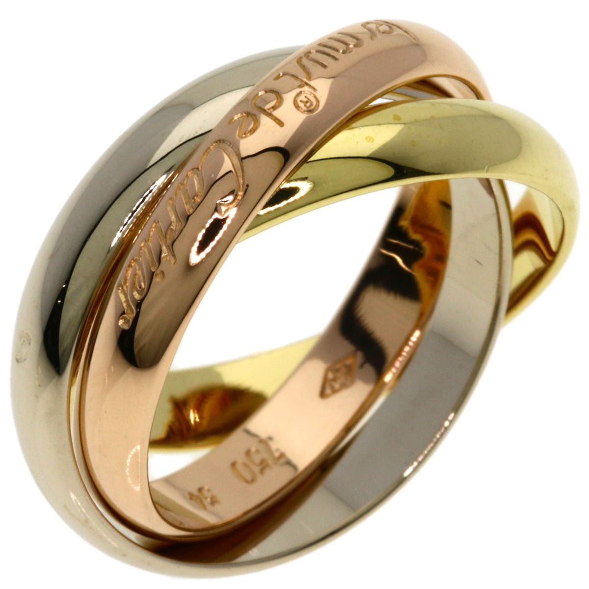 CARTIER Trinity #54 Ring K18 Yellow Gold K18 White GoldLadies [Used]