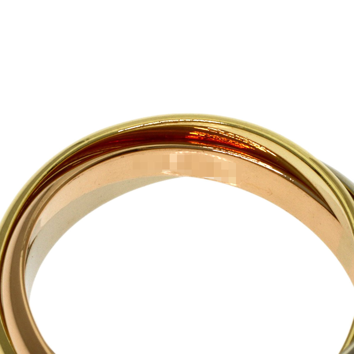 CARTIER Trinity SM #50 Ring K18 Yellow Gold K18 White GoldLadies [Used]