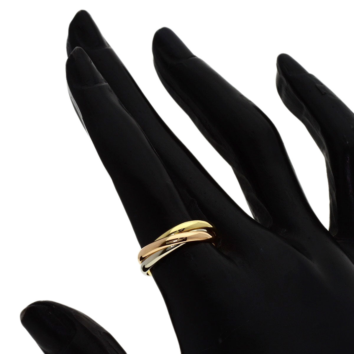 CARTIER Trinity SM #50 Ring K18 Yellow Gold K18 White GoldLadies [Used]