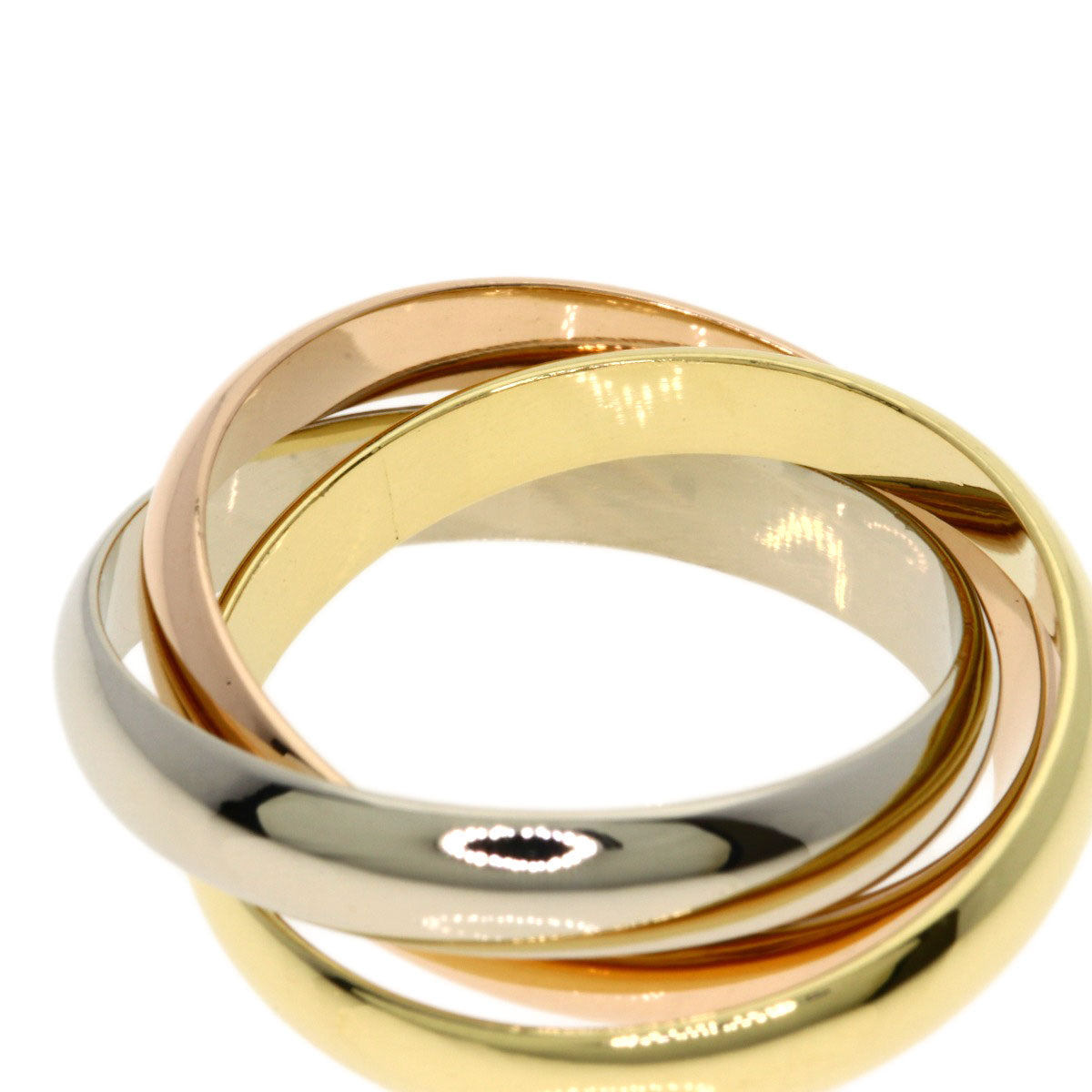 CARTIER Trinity #53 Ring K18 Yellow Gold 18K Pink GoldLadies [Used]