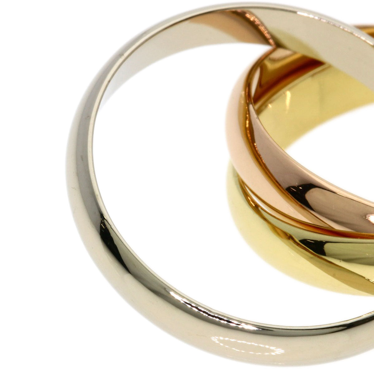 CARTIER Trinity #53 Ring K18 Yellow Gold 18K Pink GoldLadies [Used]