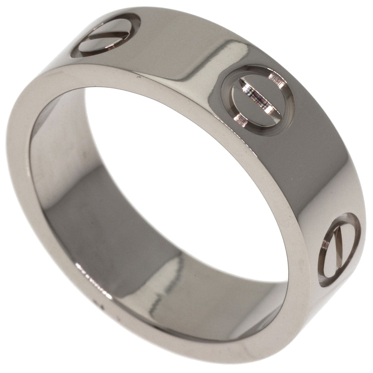 CARTIER love ring #49 Ring K18 White Gold Ladies [Used]