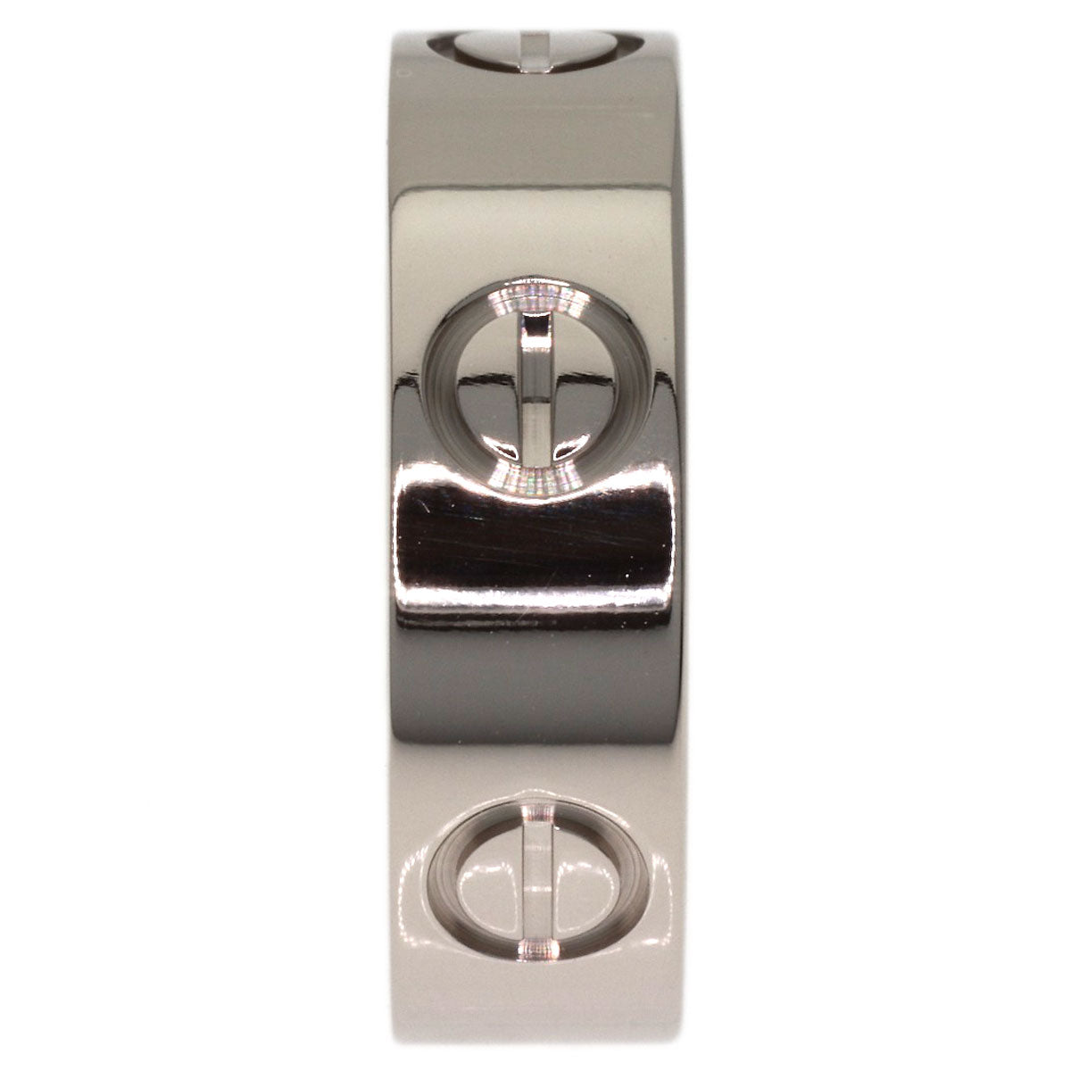 CARTIER love ring #49 Ring K18 White Gold Ladies [Used]