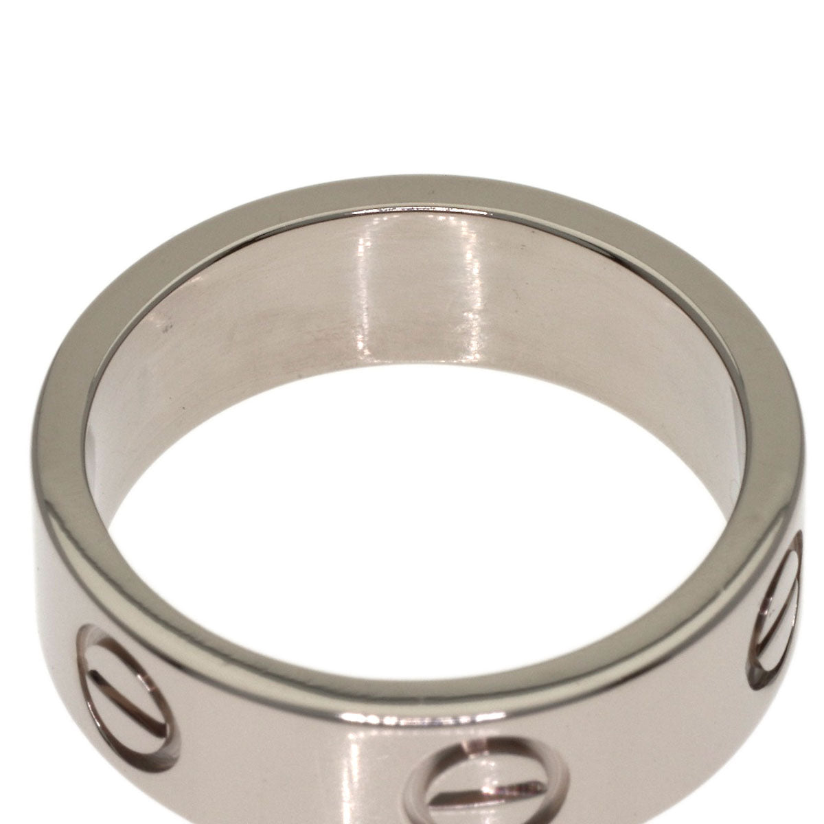 CARTIER love ring #49 Ring K18 White Gold Ladies [Used]