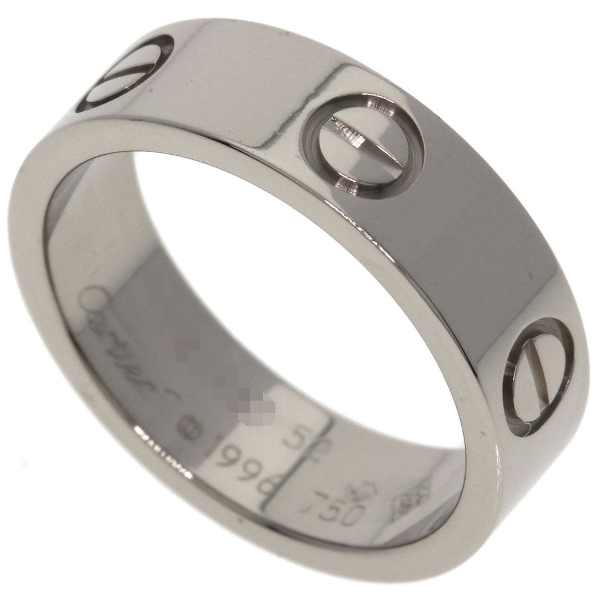 CARTIER love ring #52 Ring K18 White Gold Ladies [Used]