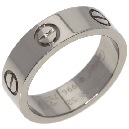 CARTIER love ring #52 Ring K18 White Gold Ladies [Used]