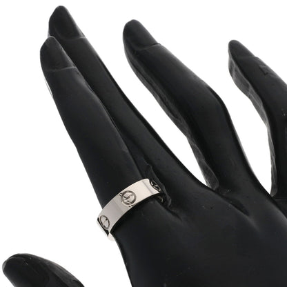 CARTIER love ring #52 Ring K18 White Gold Ladies [Used]