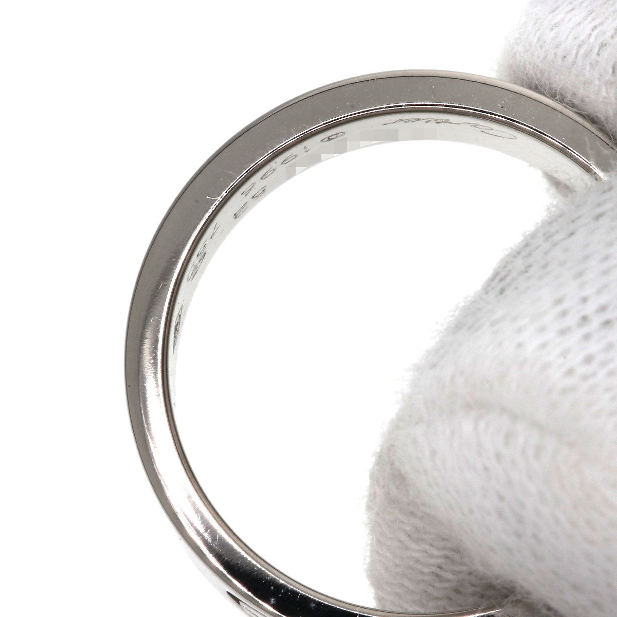 CARTIER love ring #52 Ring K18 White Gold Ladies [Used]
