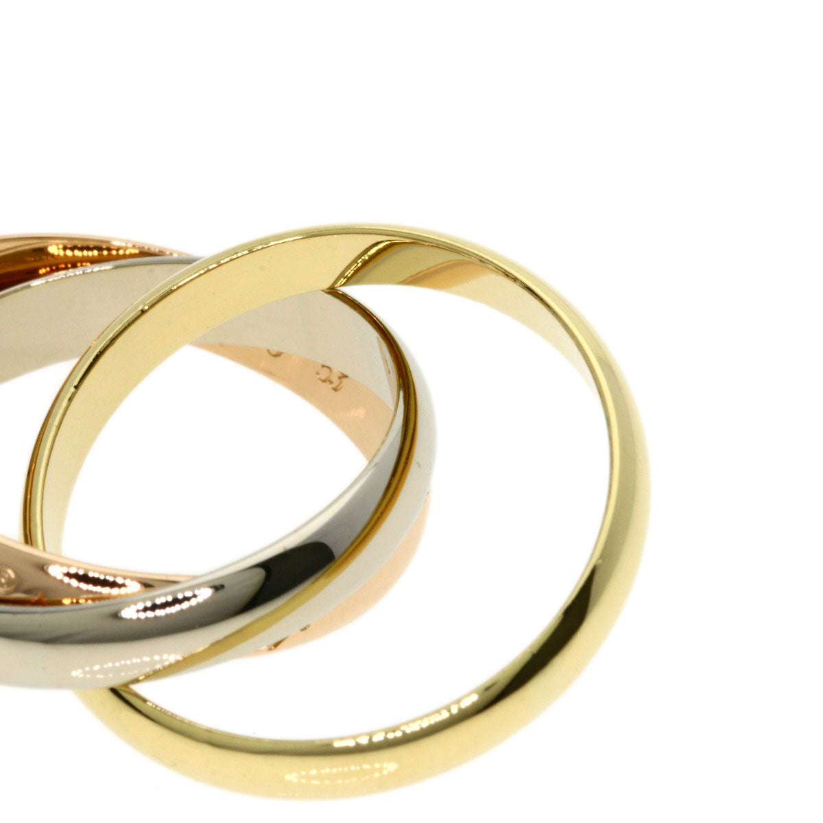 CARTIER Trinity #53 Ring K18 Yellow Gold 18K Pink GoldLadies [Used]