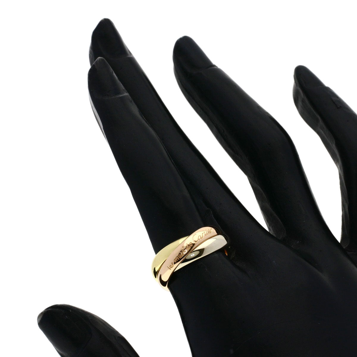 CARTIER Trinity #50 Ring K18 Yellow Gold K18 White GoldLadies [Used]