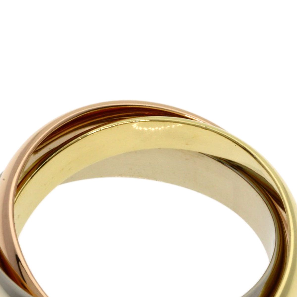 CARTIER Trinity #50 Ring K18 Yellow Gold K18 White GoldLadies [Used]