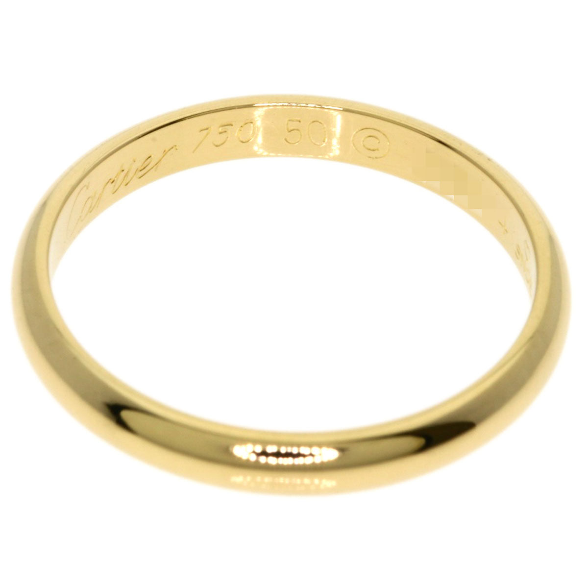 CARTIER Wedding #50 Ring K18 Yellow Gold Ladies [Used]