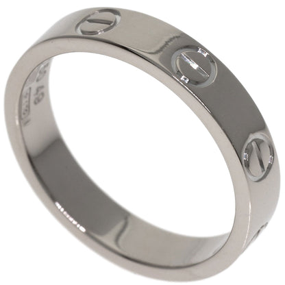CARTIER Mini love ring #49 Ring K18 White Gold Ladies [Used]
