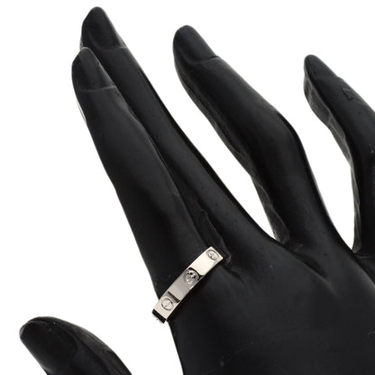 CARTIER mini love ring #57 Ring K18 White Gold Ladies [Used]