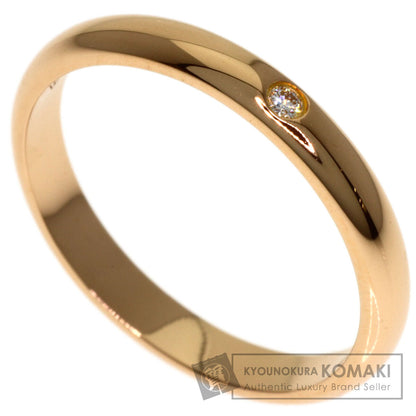 CARTIER Wedding 1P Diamond #49 Ring K18 Pink Gold Ladies [Used]
