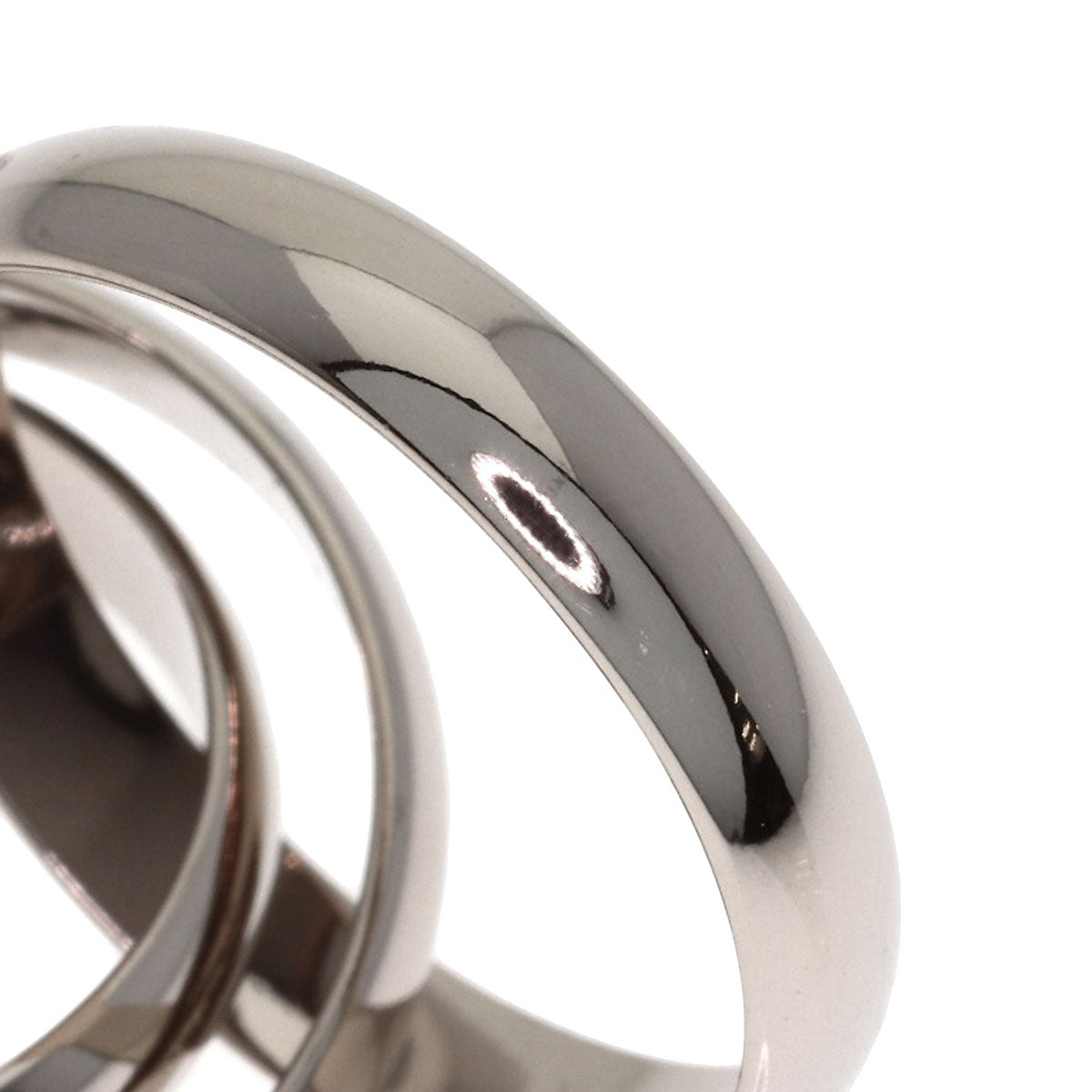 CARTIER Trinity #50 Ring K18 White Gold Ladies [Used]