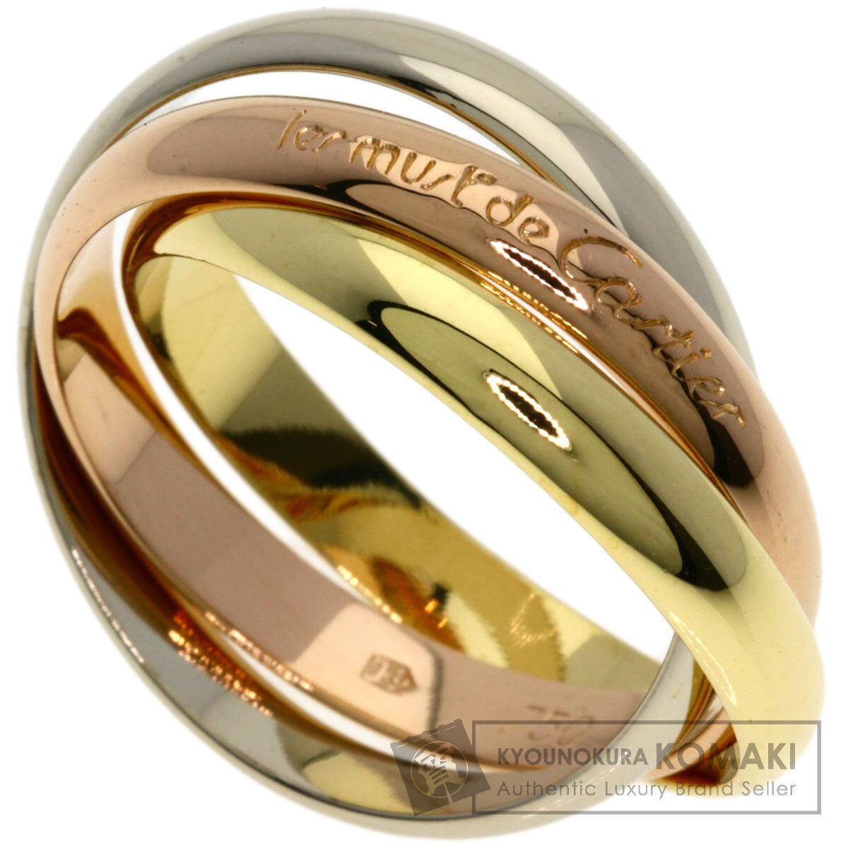 CARTIER Trinity #59 Ring K18 Yellow Gold K18 White GoldLadies [Used]