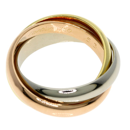 CARTIER Trinity MM #53 Ring K18 Yellow Gold 18K Pink GoldLadies [Used]