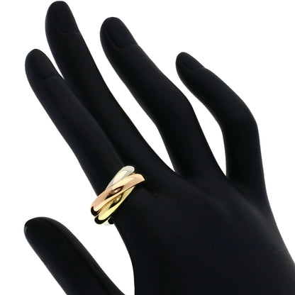 CARTIER Trinity MM #53 Ring K18 Yellow Gold 18K Pink GoldLadies [Used]
