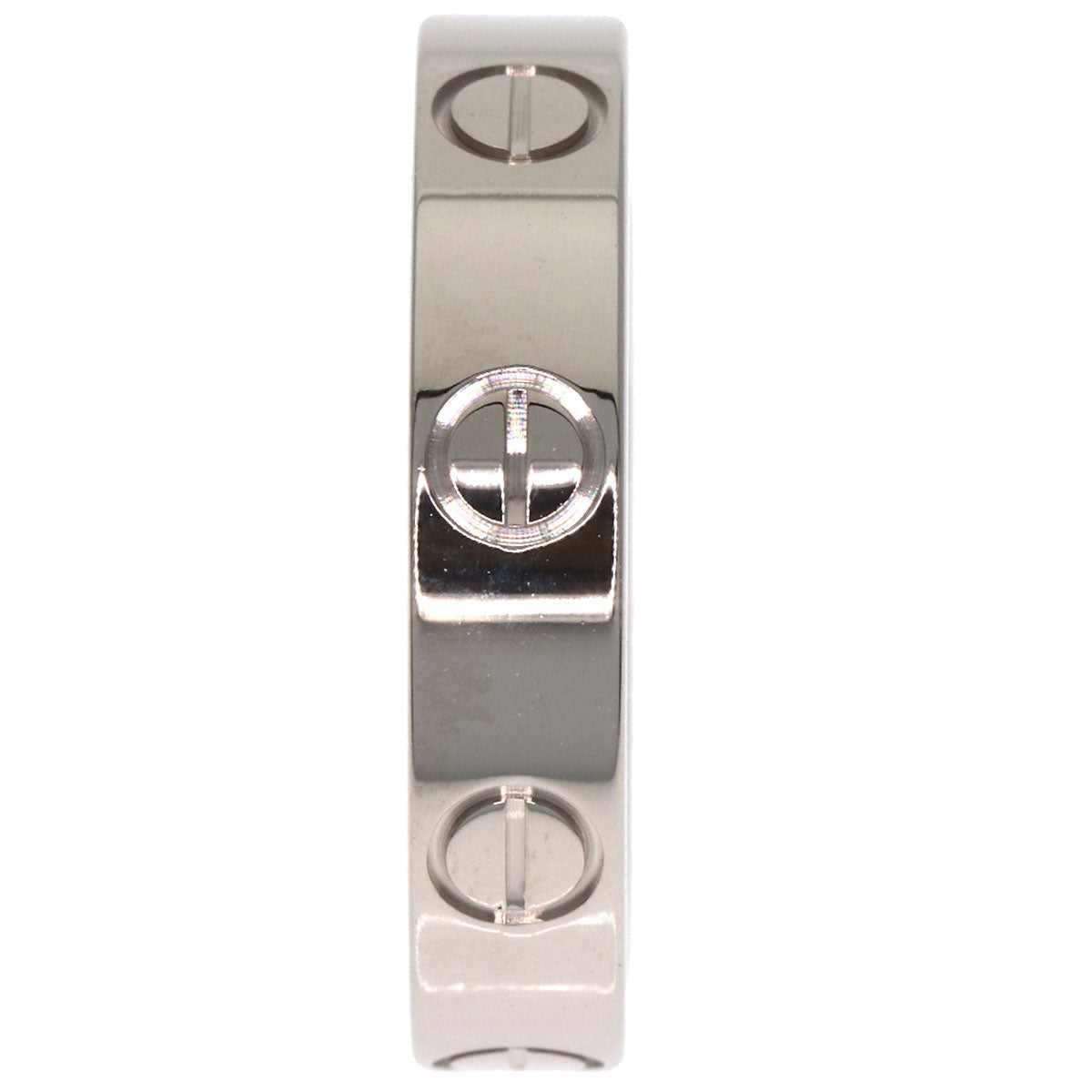 CARTIER Mini love ring # 47 Ring K18 White Gold Ladies [Used]