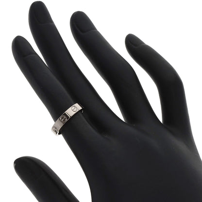CARTIER Mini love ring # 47 Ring K18 White Gold Ladies [Used]
