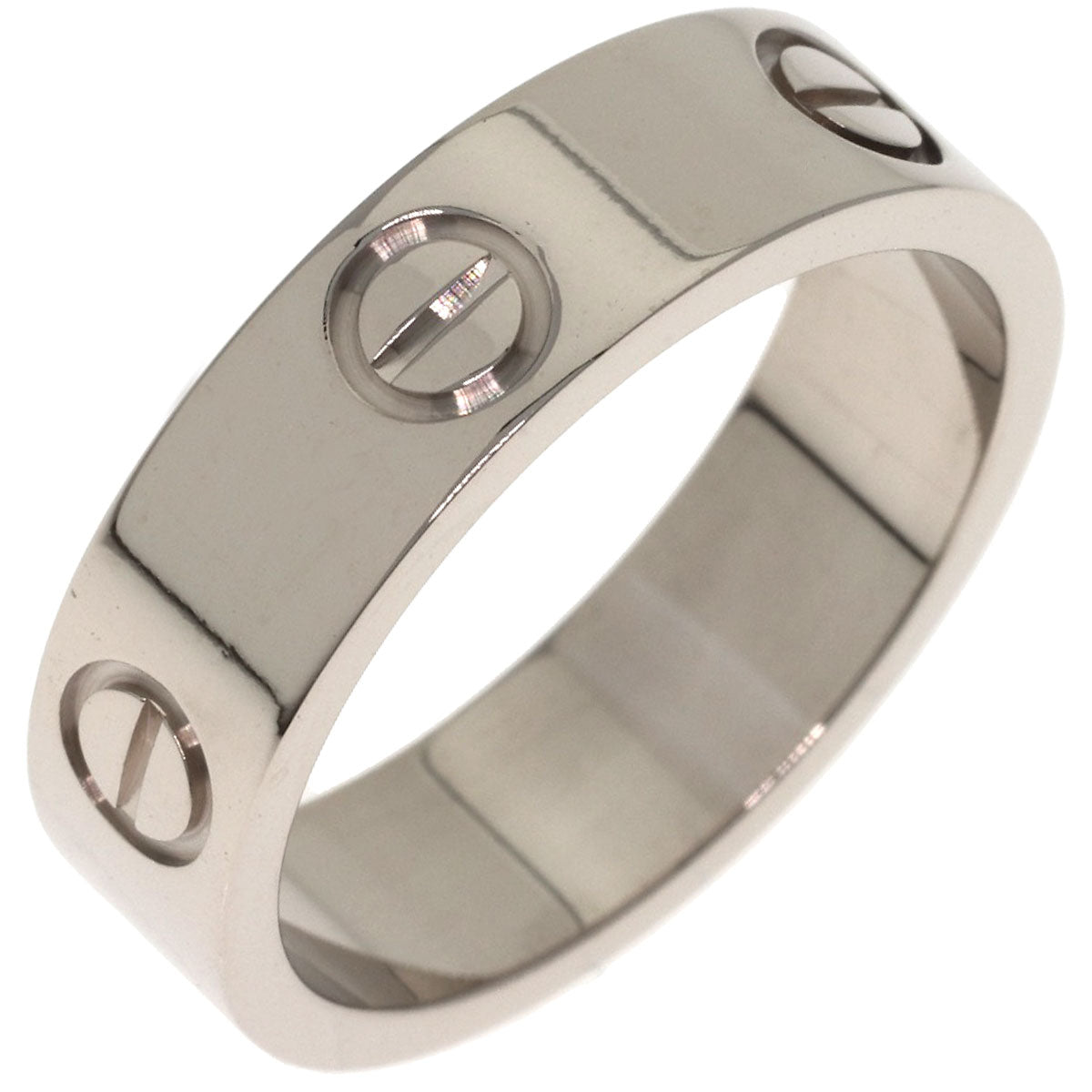 CARTIER love ring #55 Ring K18 White Gold Ladies [Used]