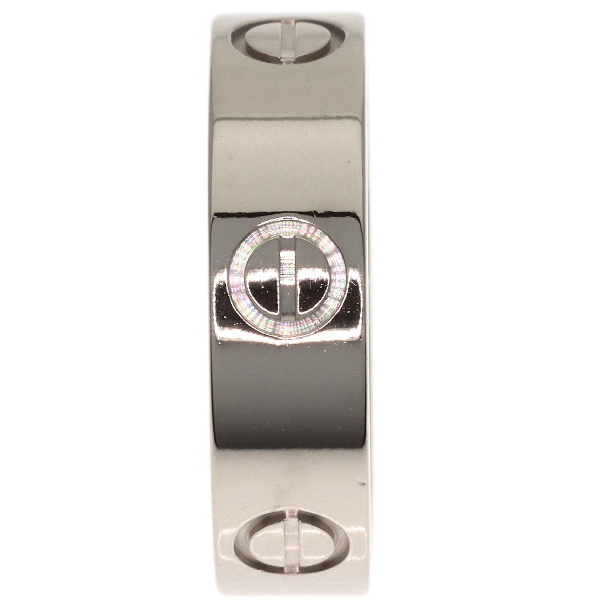 CARTIER love ring #55 Ring K18 White Gold Ladies [Used]