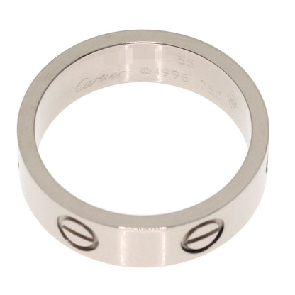 CARTIER love ring #55 Ring K18 White Gold Ladies [Used]