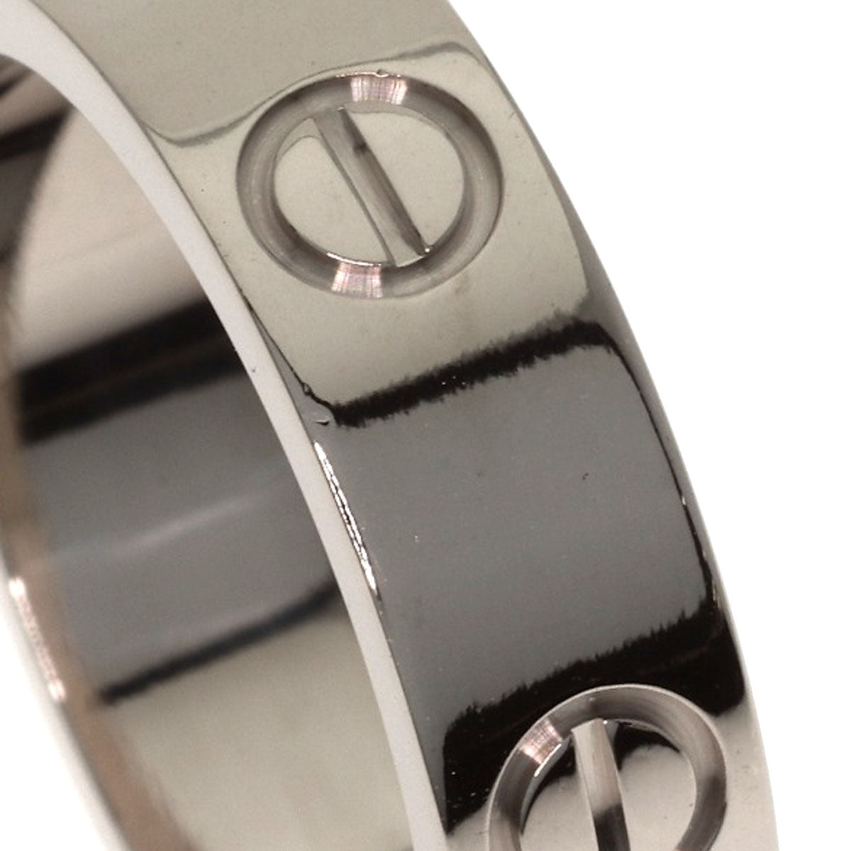 CARTIER love ring #55 Ring K18 White Gold Ladies [Used]