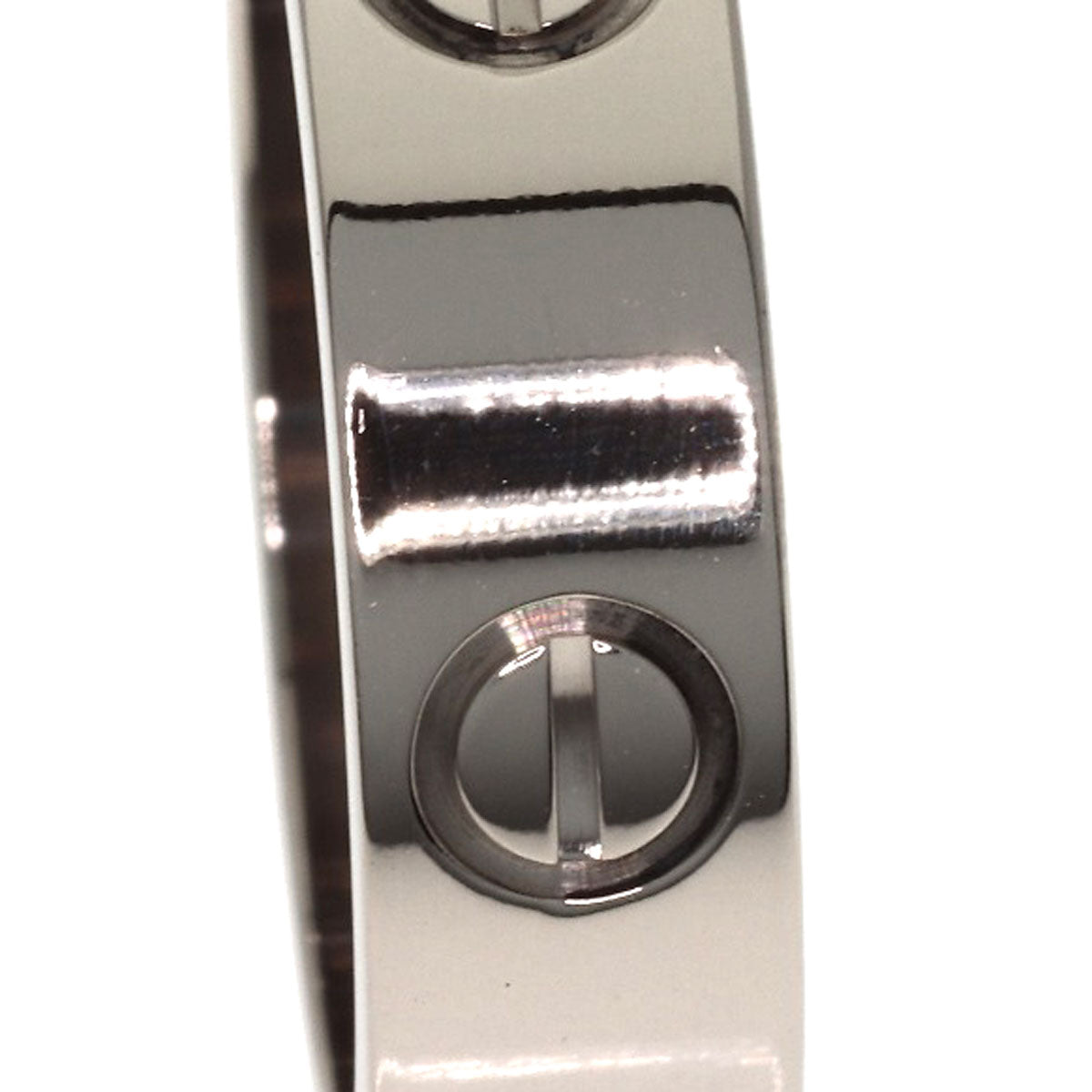 CARTIER love ring #55 Ring K18 White Gold Ladies [Used]