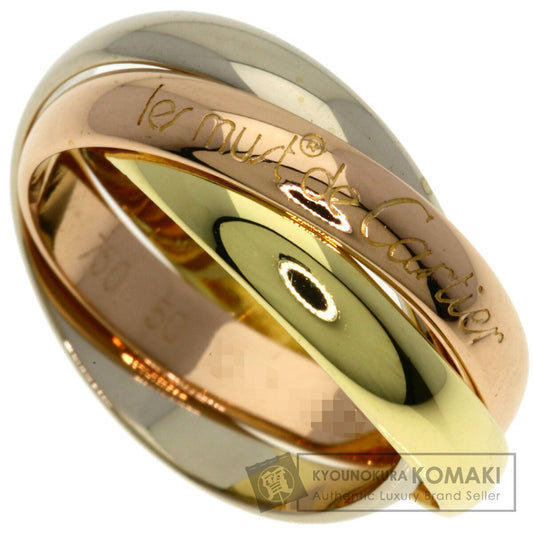 CARTIER Trinity #50 Ring K18 Yellow Gold K18 White GoldLadies [Used]