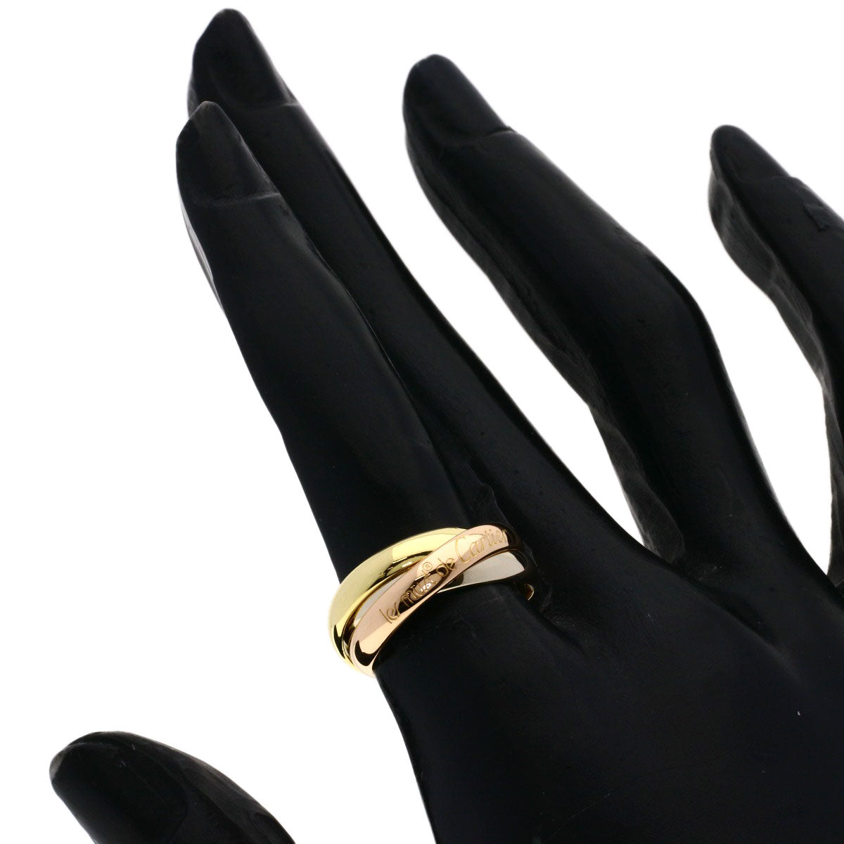 CARTIER Trinity #50 Ring K18 Yellow Gold K18 White GoldLadies [Used]