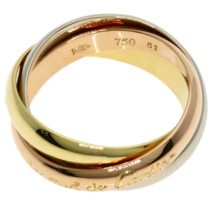 CARTIER Trinity #51 Ring K18 Yellow Gold 18K Pink GoldLadies [Used]