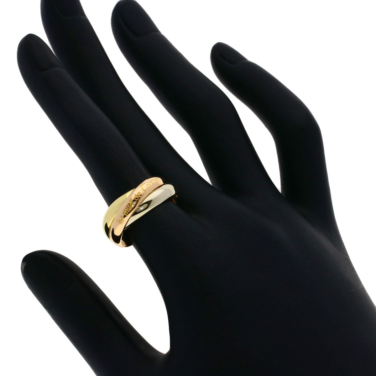 CARTIER Trinity #51 Ring K18 Yellow Gold 18K Pink GoldLadies [Used]