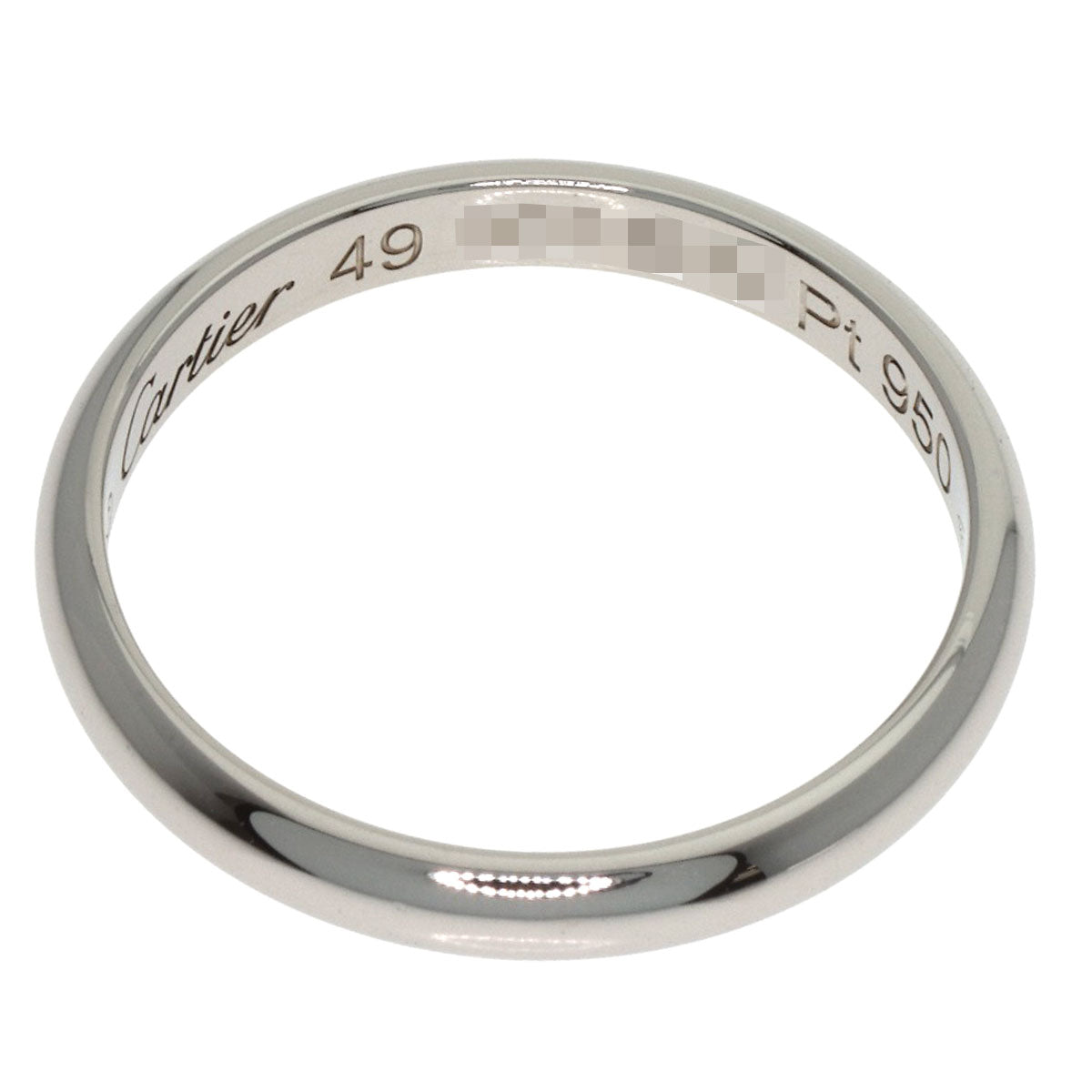 CARTIER 1895 Wedding #49 Ring Platinum PT950 Ladies [Used]