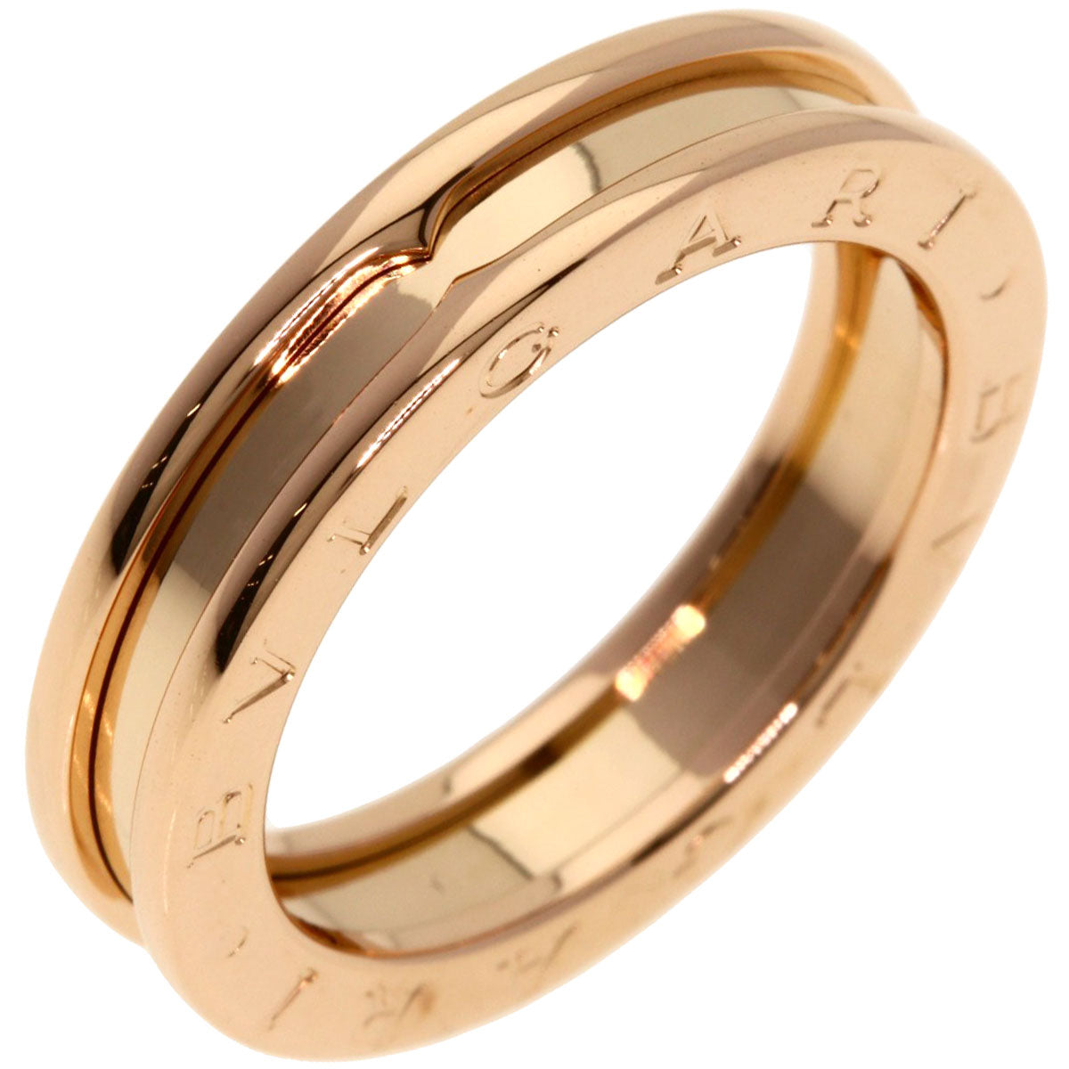 BVLGARI B.zero1 1 band #59 Ring K18 Pink Gold Ladies [Used]