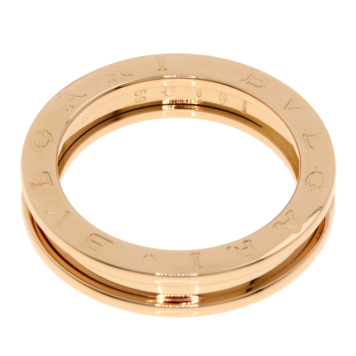 BVLGARI B.zero1 1 band #59 Ring K18 Pink Gold Ladies [Used]