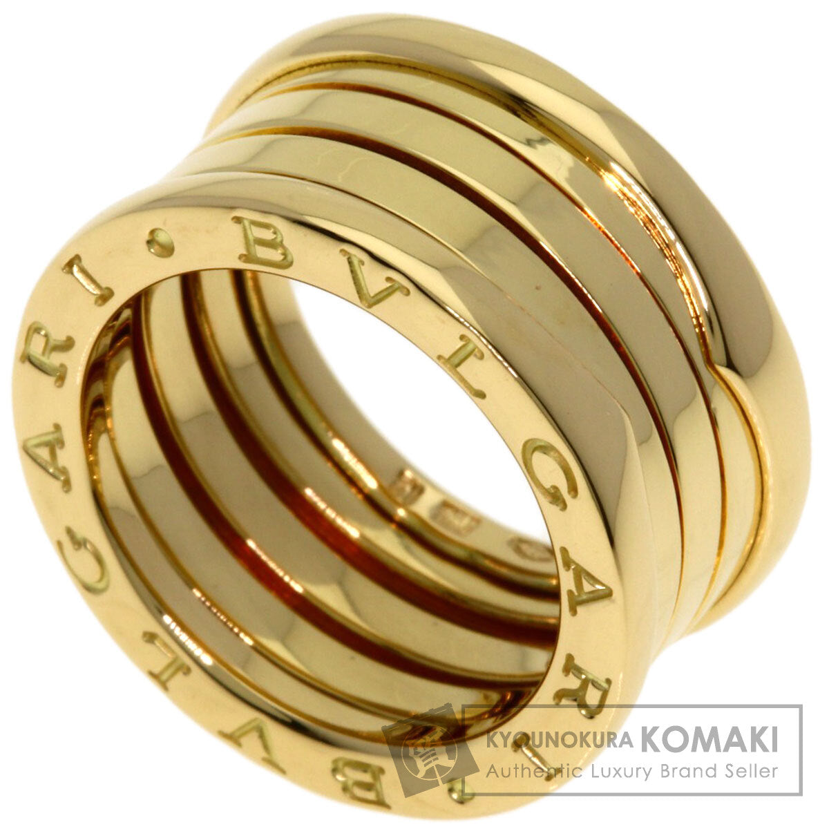 BVLGARI B.zero1 4 band #51 Ring K18 Yellow Gold Ladies [Used]